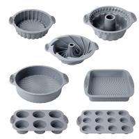 硅胶戚风蛋糕模具 耐高温烤箱蛋糕模具硅胶烘焙套装蛋糕模具套装